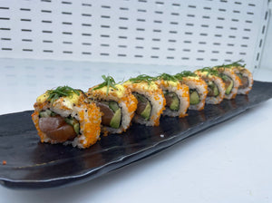 Aburi Salmon Tobiko Roll